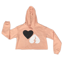 Load image into Gallery viewer, "Heart Flip" Crop Hoodie